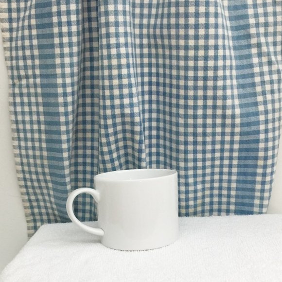 CRATE & BARREL Coffee Mug White Porcelain - Picture 1 of 5